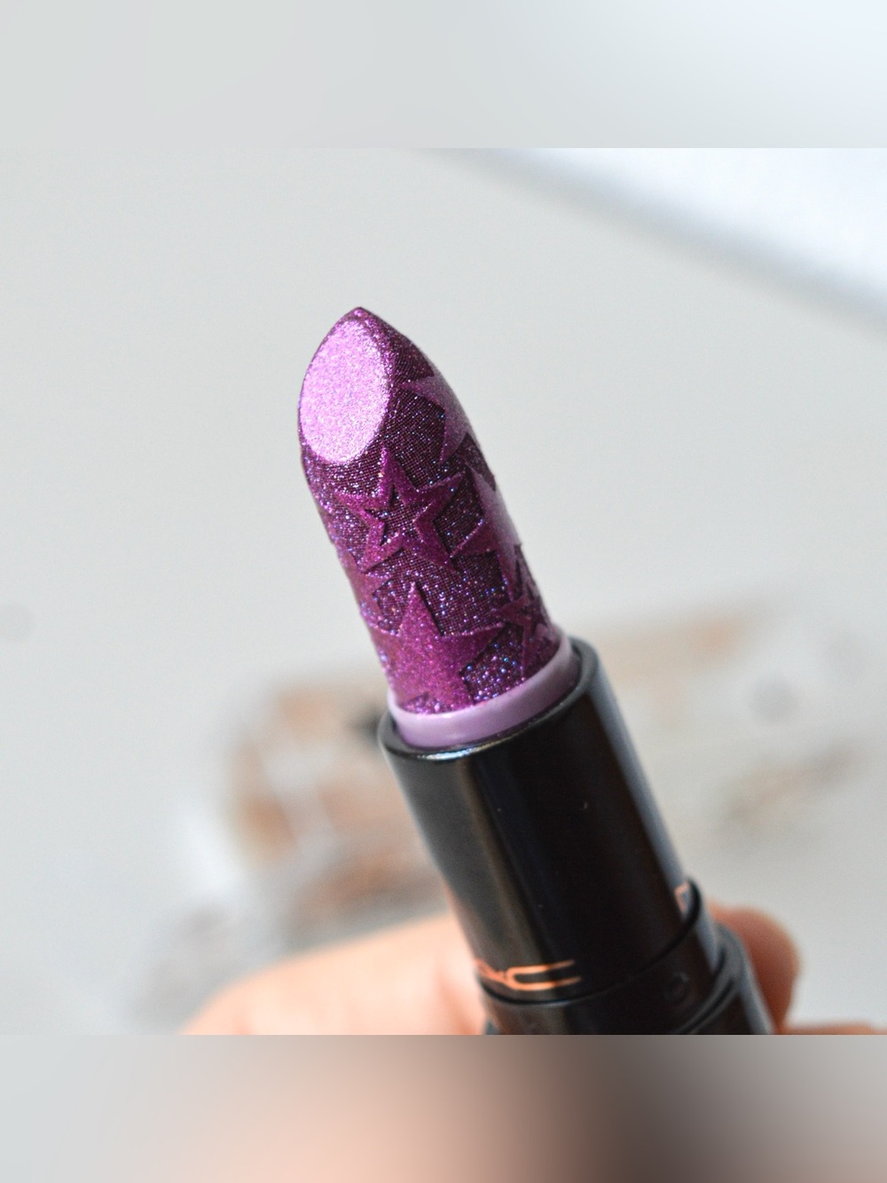 MAC Cosmetics Kiss Of Stars Lipstick *STARSTRUCK* Berry Purple Limited Edition - Picture 6 of 11